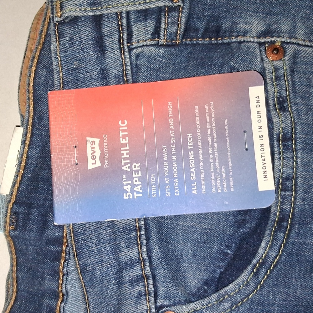Levi's 541 Athletic Taper Fit Jeans - Stretch Big&Tall 54x32 NWT - Picture 2 of 4